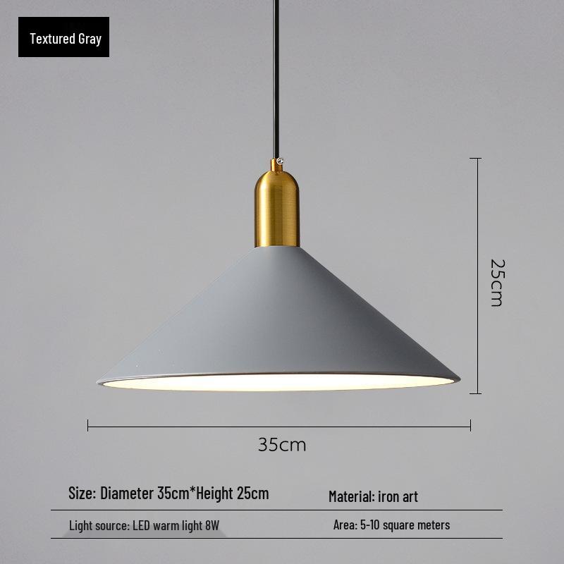 Nordic Minimalist Pendant Light: Modern Industrial Art Style for Living Room