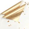 20 Stück 57*57cm OuYa Geschenkpapier Koreanischer Stil Gold-gesprenkelt Vergoldet Floristen-Geschenkpapier Elegant