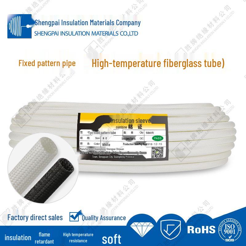 400° Flame Retardant Fiberglass Insulating Sleeve - High Temp Resistant, Glue-Free, Flexible Tube