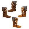 2 Pairs 3D Knit Animal Socks Hand Crocheted Animal Doll Socks Sloth