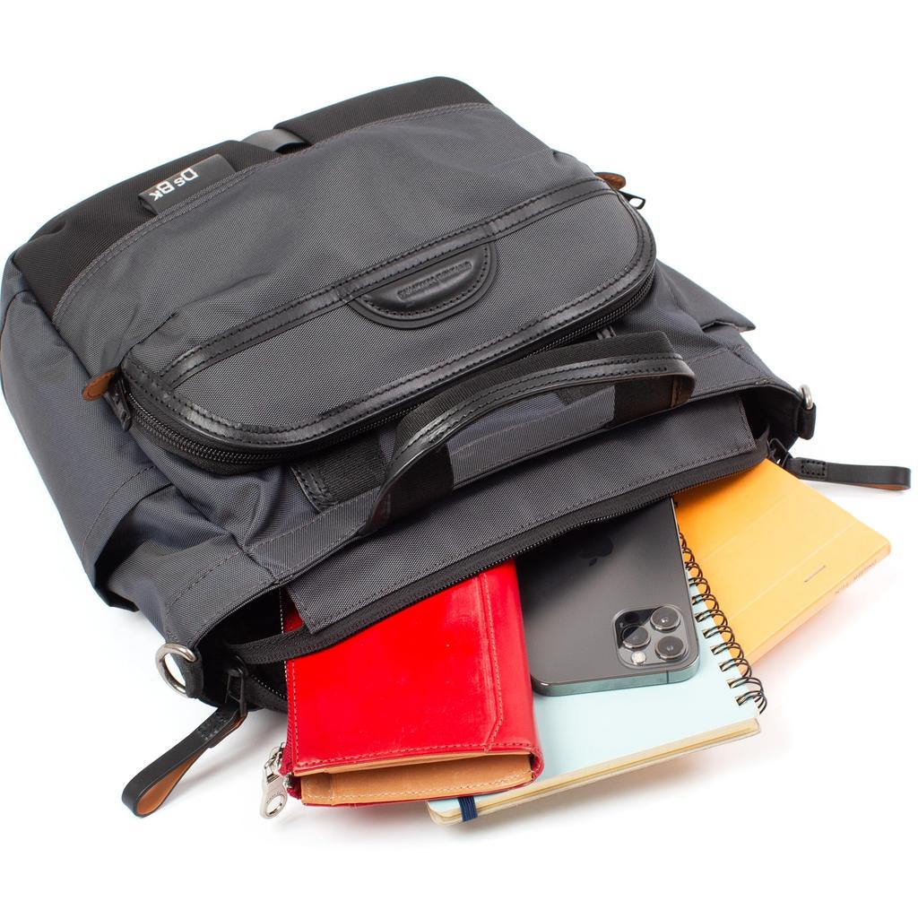 DSBK Men's 2-Way Usability Tote Compact Mini Tote Bag KOH-3388 (Black)