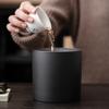 Ceramic Frosted Touch Covered Ashtray, Living Room Coffee Table Decoration, and Ash Resistant Portable Ashtray
