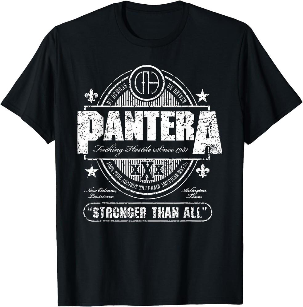 Pantera Hard Rock Metal T-Shirt, Stronger Than All Beer Mat Shirt, Gift for Fans Unisex T-Shirt XXL