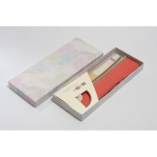 [Hasegawa] Folding Fan for Women, Includes Fan Case and Gift Box, Made in Japan (Morning Glory)