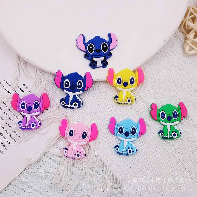 PVC Cartoon Stitch Series DIY Figurines for Phone Cases, Hairpin Ornaments, and Accessories