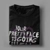 Him Band Your Pretty Face Is Going To Hell T-Shirts for Men  Vintage Pure Cotton Tees Short Sleeve T Shirts Printed Clothing
