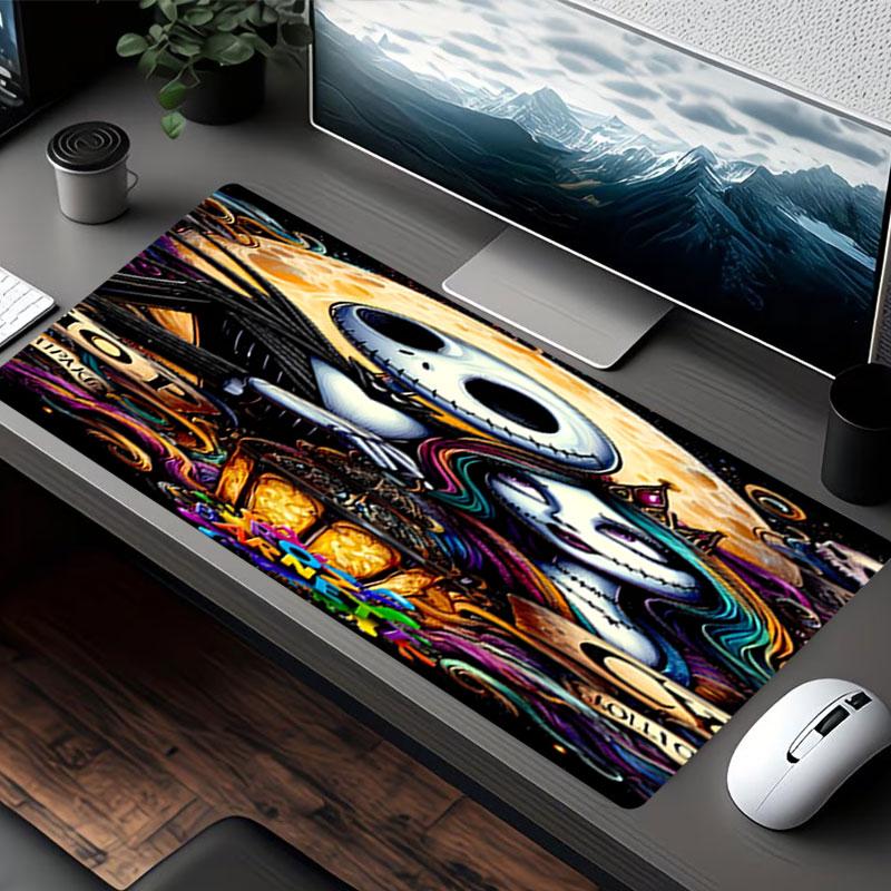 The Nightmare Before Christmas Print Mouse Pad, for Keyboard Pad Laptop PC Mat for Office Home Use, Desk Decor, Perfect Birthday Gift for Gamers