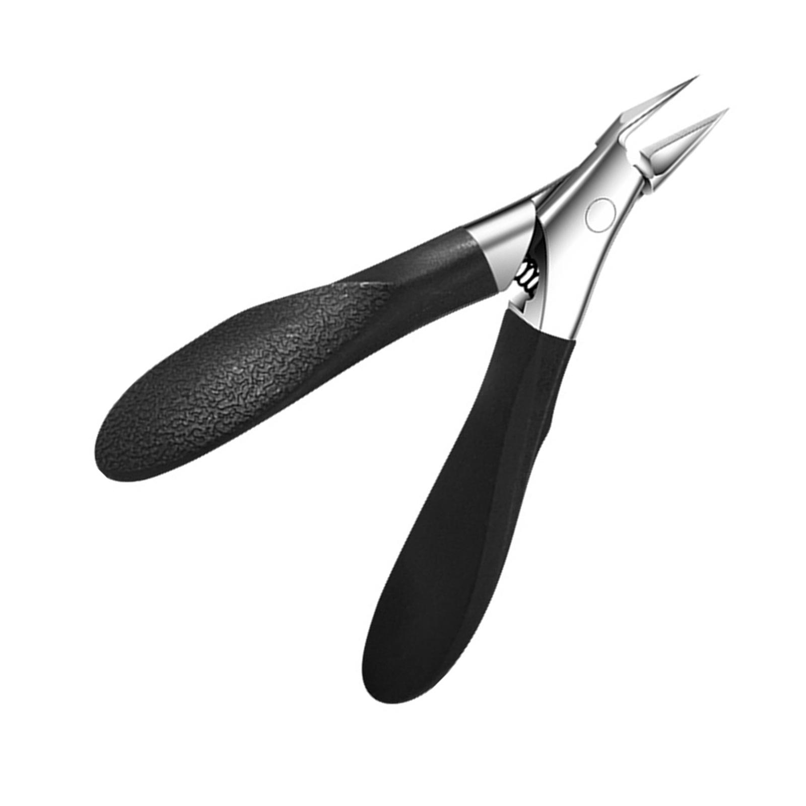 

Эргономичные кусачки для ногтей из нержавеющей стали, кусачки для вросших ногтей, средство для удаления омертвевшей кожи с толстых ногтей и мозолей чёрный