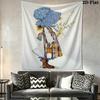 Sarah Kay Wall Tapestry Aesthetic Wall Hanging Printed Fabric Blanket Decorative Tapestries for Bedroom Living Room Home Decor