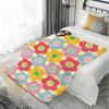 Fashion M-Mary Quant Throw Kid-Friendly Flannel Throw Blanket Soft Warm Anti-Static Washable All Season