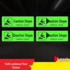 Glow-in-the-Dark Anti-Slip Safety Warning Decal for Slippery Floors