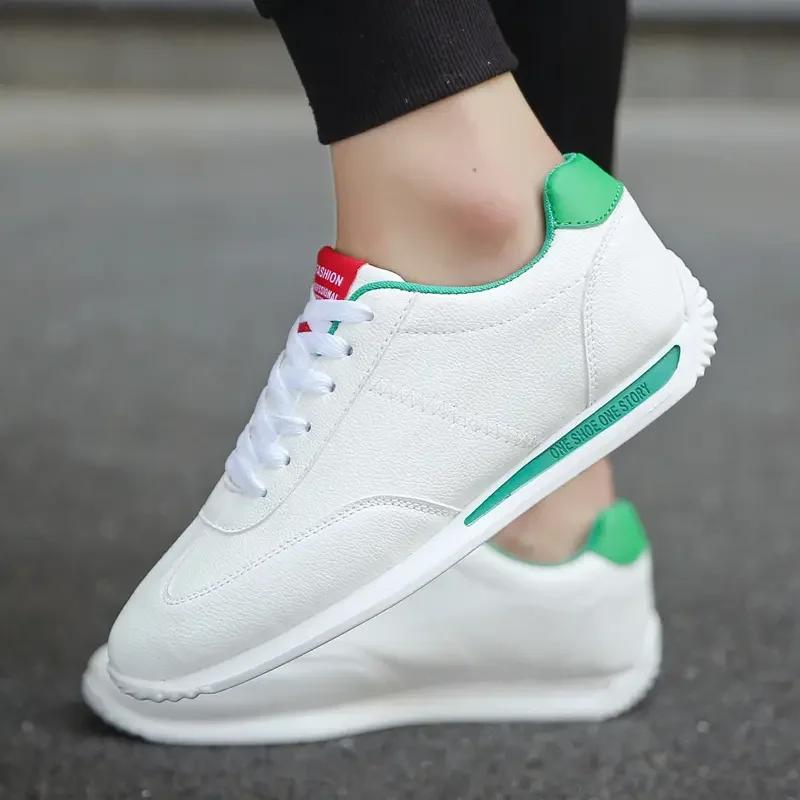 

Мужские кроссовки для бега, повседневные дизайнерские маленькие белые туфли, уличная мода, кроссовки в стиле пары, мужские кроссовки Four Seasons в Корейском стиле 44