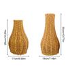 Hand Woven Vase DIY Imitation Vine Flower Arrangement Desktop Ornaments Home Art Decorations