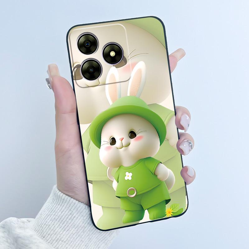 Pentru Blackview Wave 8C 6.56" Wave 8 Black View Wave8C Wave8 Spate TPU Silicon Moale Carcasă Telefon Luxos Drăguț Iepuraș Iubire Husa Amuzantă
