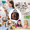 Vintage Catzilla Japanese Sunset Cat Lover Insulated Lunch Bag for Women Kids Portable Food Boxes Thermal Lunch Box Tote