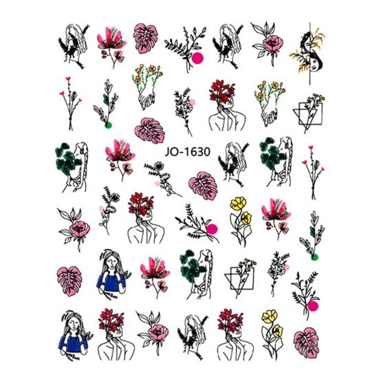 Nail Art Sticker Eye-catching Strong Stickiness Paper Colorful Fingernail Sticker DIY Nail Art