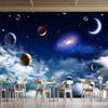 Universe Starry Sky Wallpaper Living Room Bedroom Tv Background Ceiling Galaxy Mural