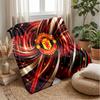 Manchester United Theme Blanket Soft Flannel Blanket Plush Throw Blanket Cozy Sofa Bed Blanket for Home Decor