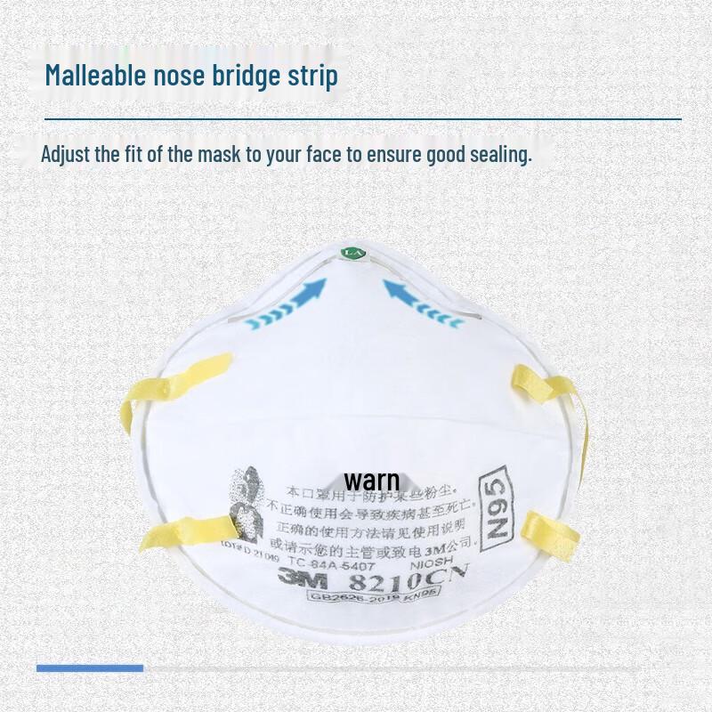 3M 8210CN N95 Dust & Particle Respirator Standard
