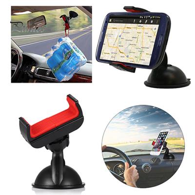 Support de voiture rotatif à 360 degrés, support de montage de pare-brise pour téléphone portable GPS