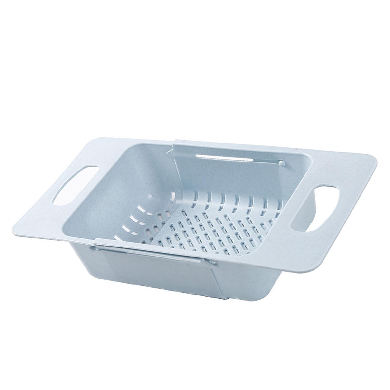

Sink Colander Strainer Basket Household Plastic Stretchable Bowl Drain Storage Rack for Kitchen