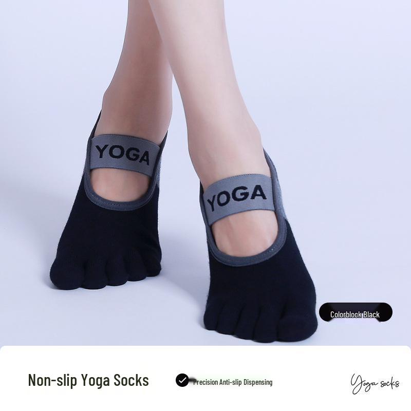 Women's Non-Slip Five-Finger Yoga & Pilates Socks – Summer Short Thin Fitness & Dance Socks