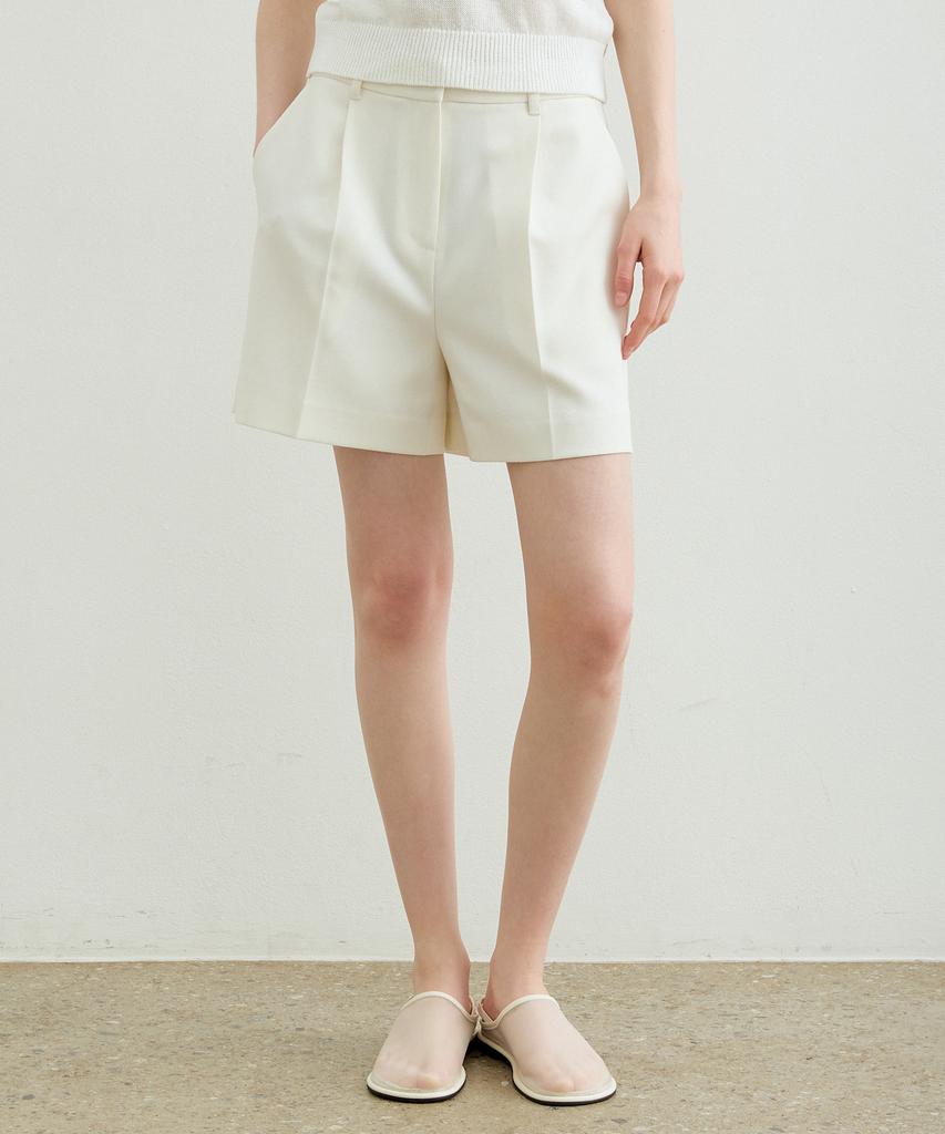 ARTID Linen Tailored Shorts_Ivory