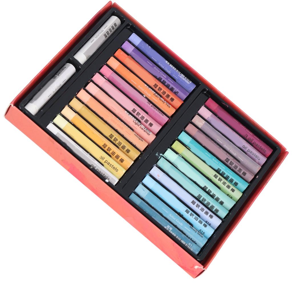 26 ks olejových pastelů 24 barev Měkké krémové Bezpečné Spolehlivé DIY Zajímavé umělecké doplňky pro graffiti