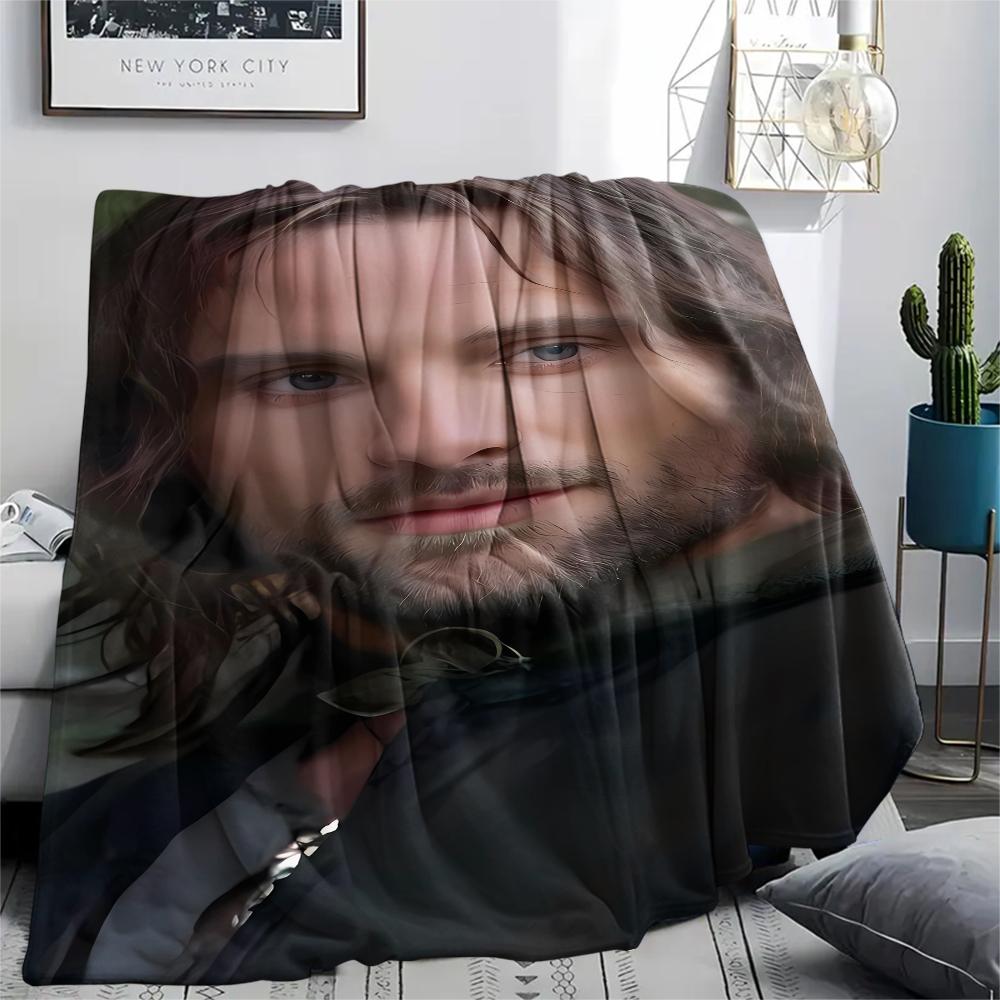Coperta in Flanella con Stampa Il Signore degli Anelli, Alta qualità, Confortevole per Tutte le Stagioni, Decorazione per la Casa, Calore e Comfort, Perfetta per Regali di Natale