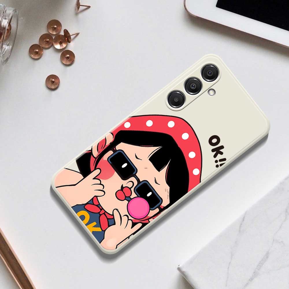 For Samsung Galaxy A16 5G/4G Case Cute Kid Pattern Printing Straight Edge TPU Phone Back Cover
