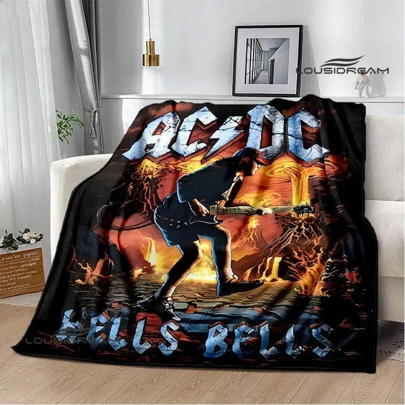 ACDC Retro Rock D Bedruckte Decke Warme Flanelldecke Picknickdecke Bettwäsche Geburtstagsgeschenk Heimtextilien