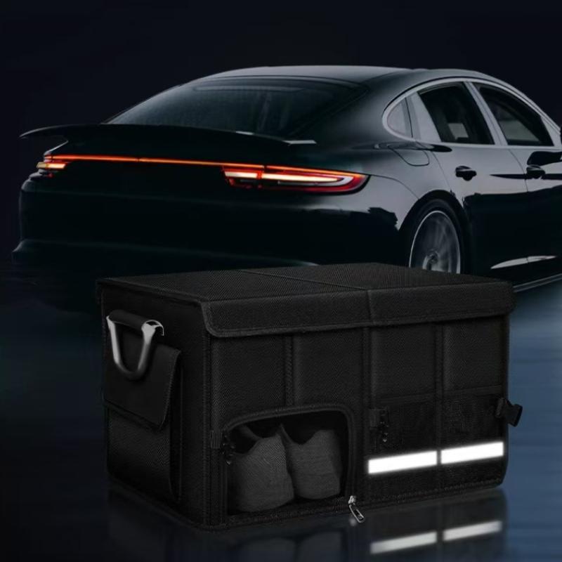 Foldable Trunk Storage Box Waterproof Oxford Cloth Large-Capacity Car Organizer for Camping/Fishing Easy To Carry