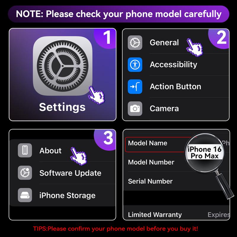 Compatible with iPhone 17 Pro Max Phone Case Magnetic with Camera Lens Protector Built-in Metal Camera Ring Stand Compatible with MagSafe Shockproof