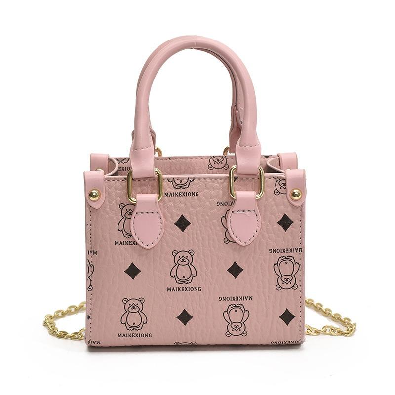 

Премиальная женская сумка, новая универсальная ретро-принтованная сумка-тоут для поездок на работу, на плечо, сумка-мессенджер розовый