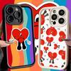 Phone Case for iPhone 17 Air 16E 15 16 Pro Max Bad Bunny Heart Cover 14 Plus 13 12 Mini Soft Shell Silicone Fundas