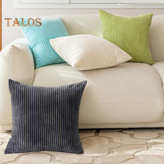 Plüsch-Kissenbezug, gestreifte Textur, einfarbig, Couch-Dekoration, Überwurf-Kissenbezug, Wohnzimmer, Schlafzimmer, Autositz-Kissenbezug