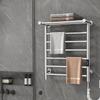Electric Heated Towel Rail Smart Bathroom Towel Rack Stainless Steel Wall Thermal Towels Storage Racks Aesthetic Towels Heater