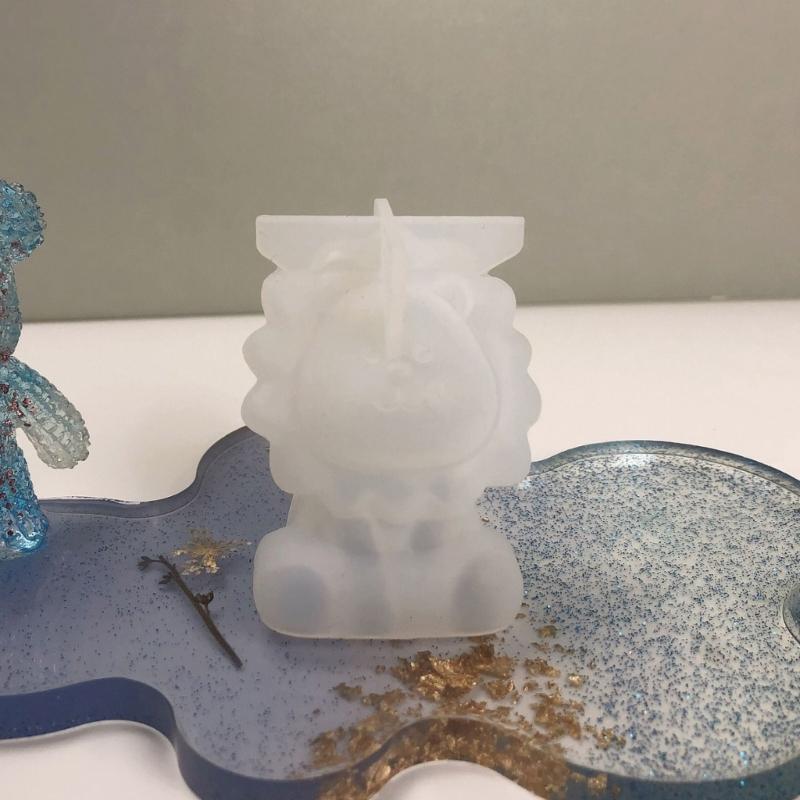Löwe Großer Ohr Hund Nilpferd Ornament Silikonform Epoxid Schmuckform Harz Guss Anhängerform Geeignet für DIY Handwerk