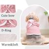 Warm Puppy Costume Cute Winter Thicken Fleece Pet Clothes With D-ring Bow For Small Dogs Cats French bulldog Chihuahua Outfits