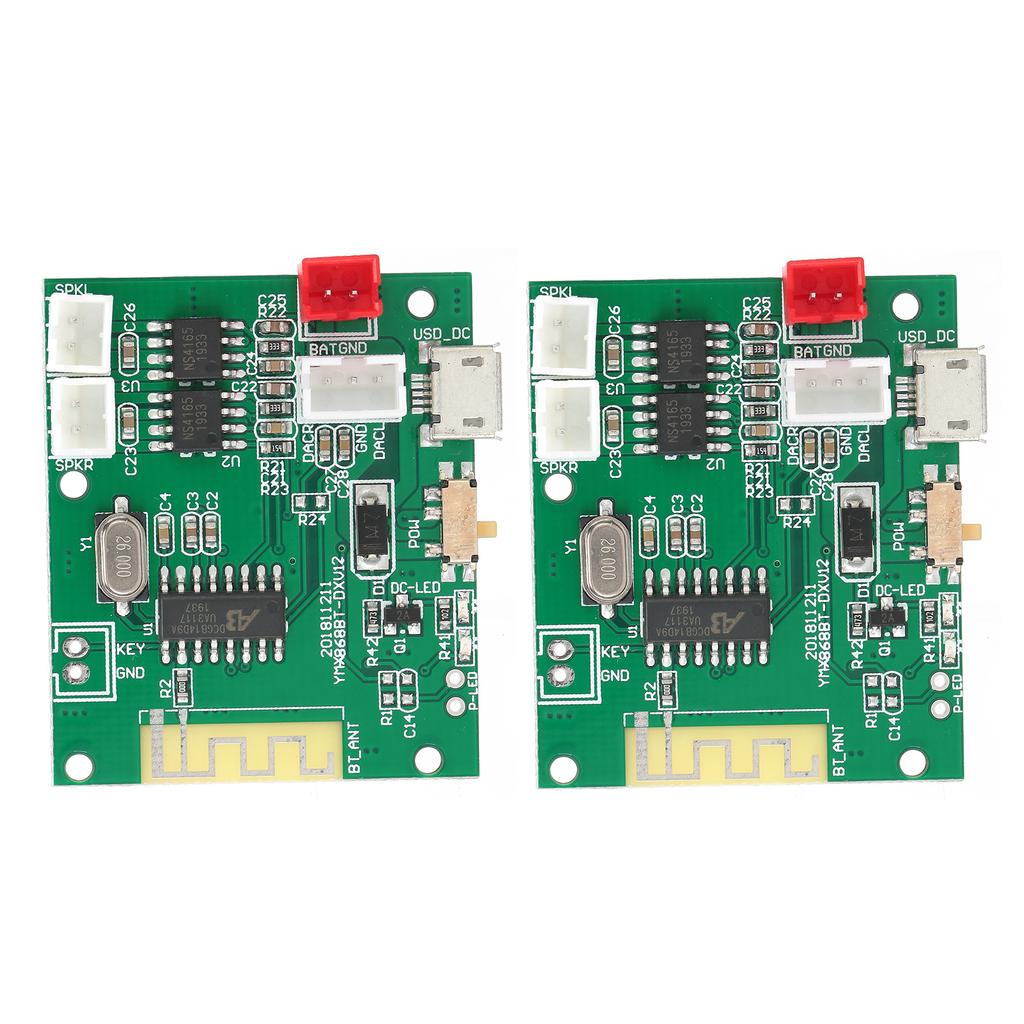 1 Pair Power Amp Module Amplifier Board O Stereo Sound Speaker for Bluetooth 5.0 TWS 3.7‑5V