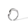 18k Gold Plated Stainless Steel Spiral Hammered Open Couple Rings