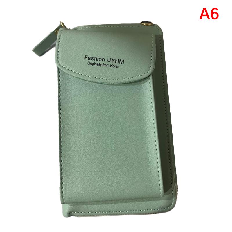 Leather Women'S Bag Wallets Touch Screen Cell Phone Purse Bags Of Women Strap