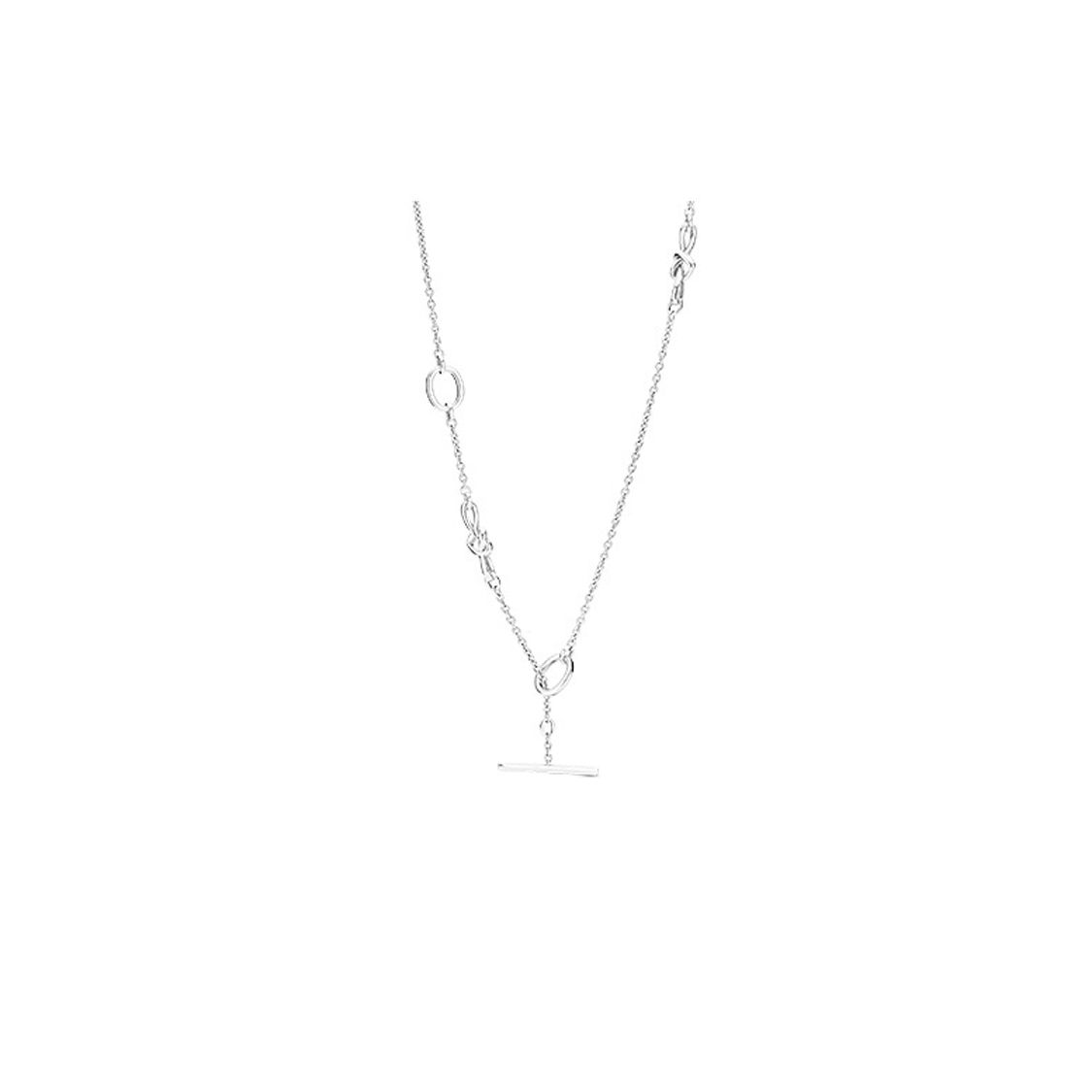 Pandora Interwoven Heart Necklace Adjustable Women necklace 398080 90