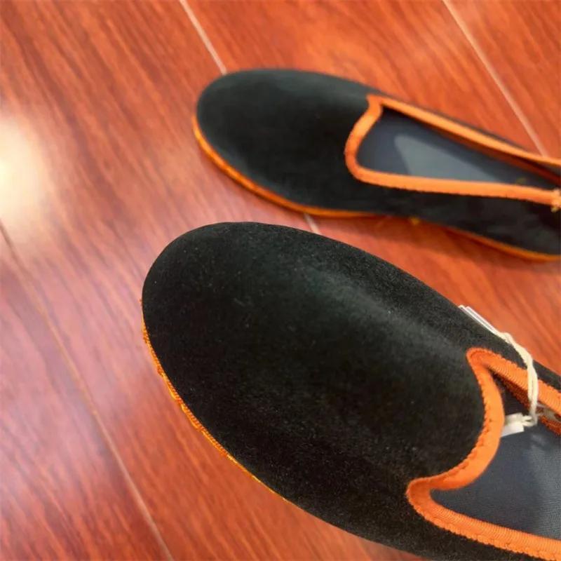 Fashion Casual Flats Shoes for Women 2025 Velvet Soft Canvas Black Loafers Spring Autumn Slip-on Shallow Ladies Shoes On Offer New In