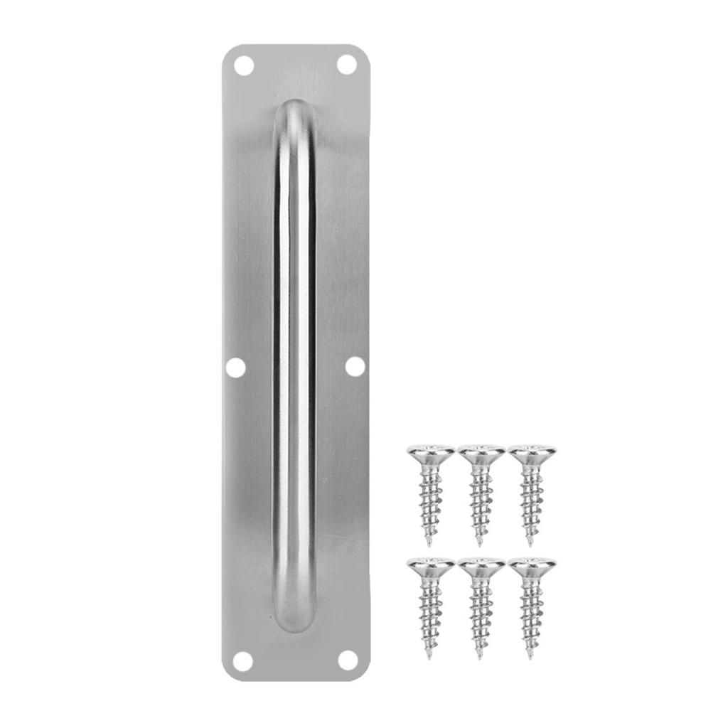 Stainless Steel Pull and Push Plate Door Access Door Pull Handle with Screws (Oval 280*65mm)