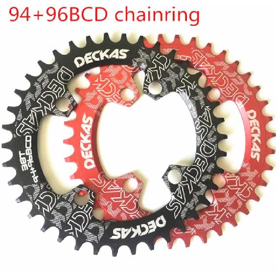 DECKAS 94+96 BCD Fahrrad-Kettenblatt 32T 34T 36T 38T MTB-Rad Kettenblatt Berg Krone Rund Oval für M4000 M4050 NX X1 Kurbel