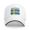 Personalized Sweden Flag Baseball Cap Women Unisex Breathable  Dad Hat Outdoor Snapback Caps
