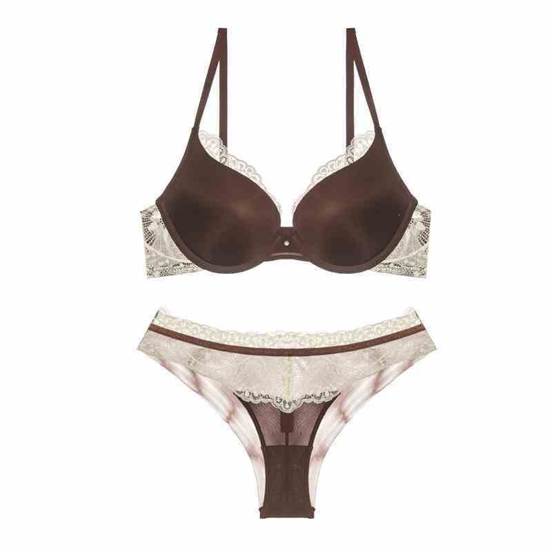 Underwear Women's Small Breasts Gather In Autumn and Winter, Sexy Pure Lace, Seamless Lace, Large Collection of Secondary Breasts, Anti-sagging Bra
