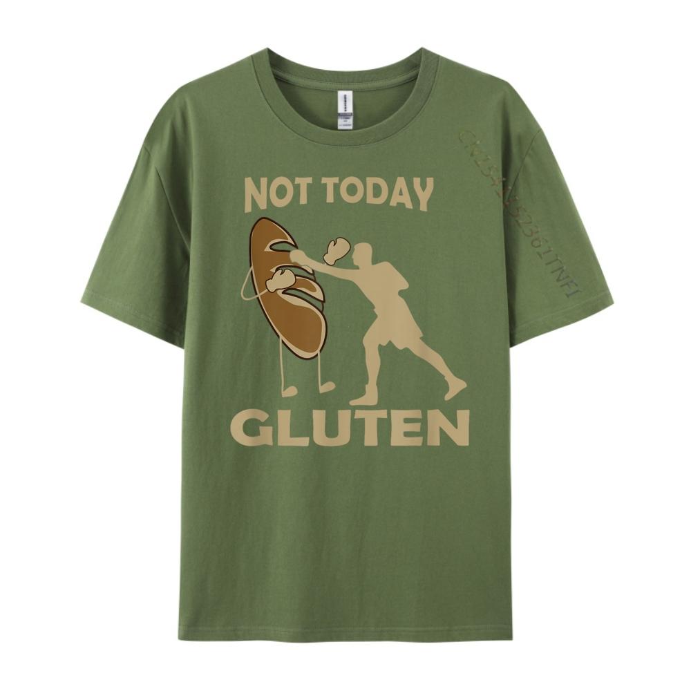 Gluten Free Funny Not Today Gluten Clothing Spring T Shirt Men Valentines Day