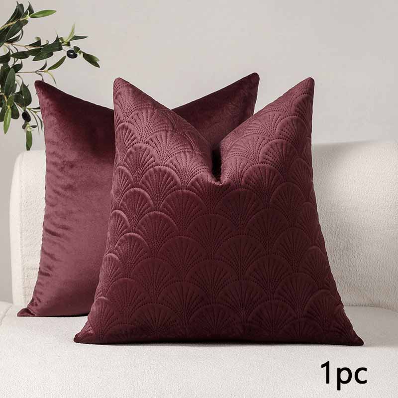 Autumn Winter Light Luxury Nordic Dutch Velvet Retro Embossed Pillow Double Sided Different Patterns Cushion Pillow Cover 45 * 45cm